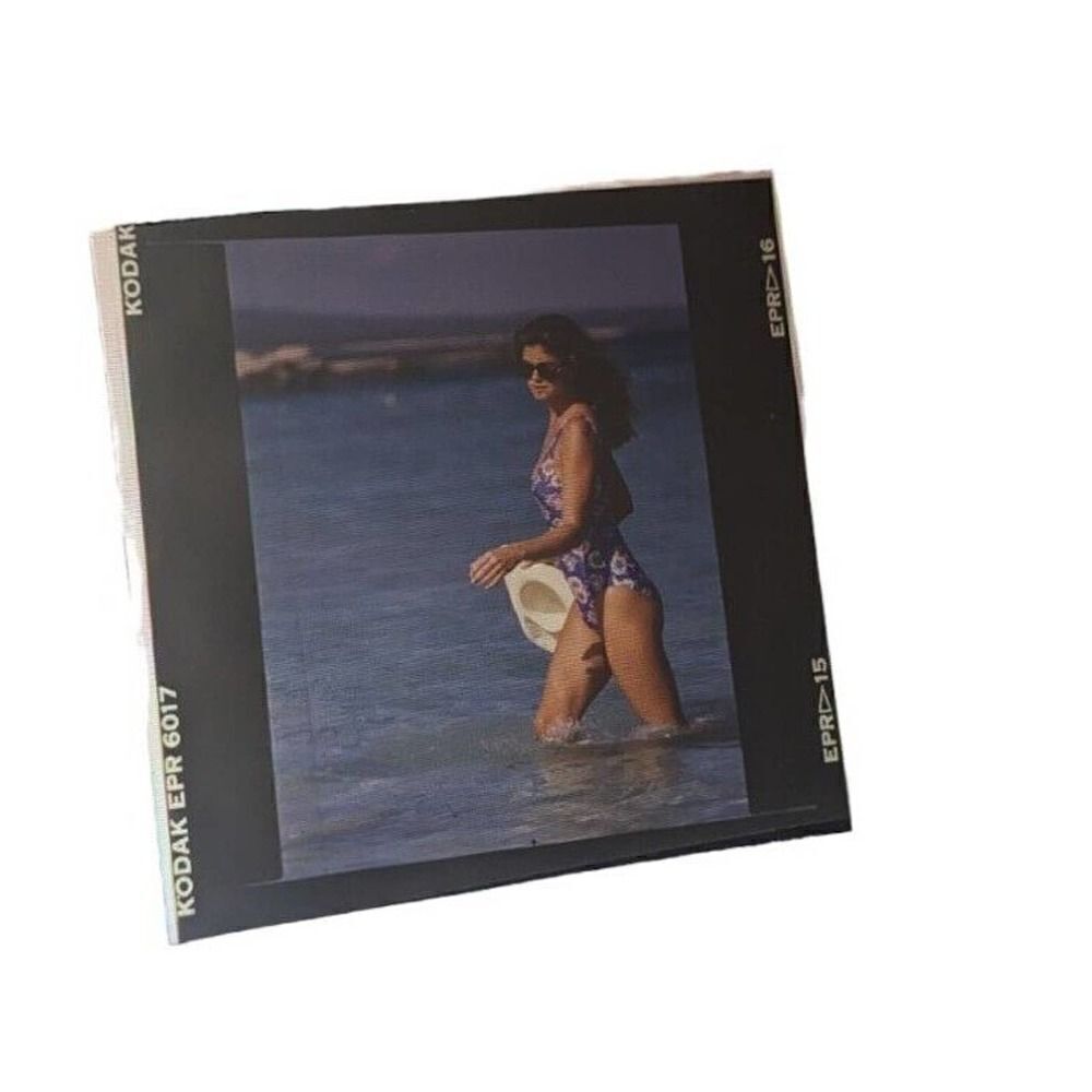 Kathy‎ Ireland Photo Slide Swimsuit Model Catalog Production Picture (A3)